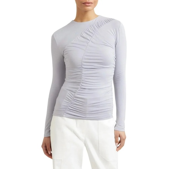 {{modern citizen}} Lotte Ruched Long Sleeve Shirt - Picture 1 of 5